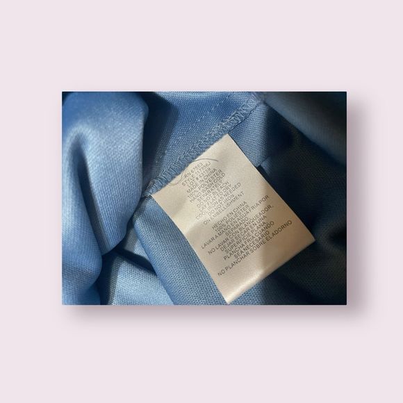 WOMENS - Blue sz‎ 4, S. L. Fashions, Shift, Chiffon Dress, SL Fashion, Beaded - Picture 6 of 8